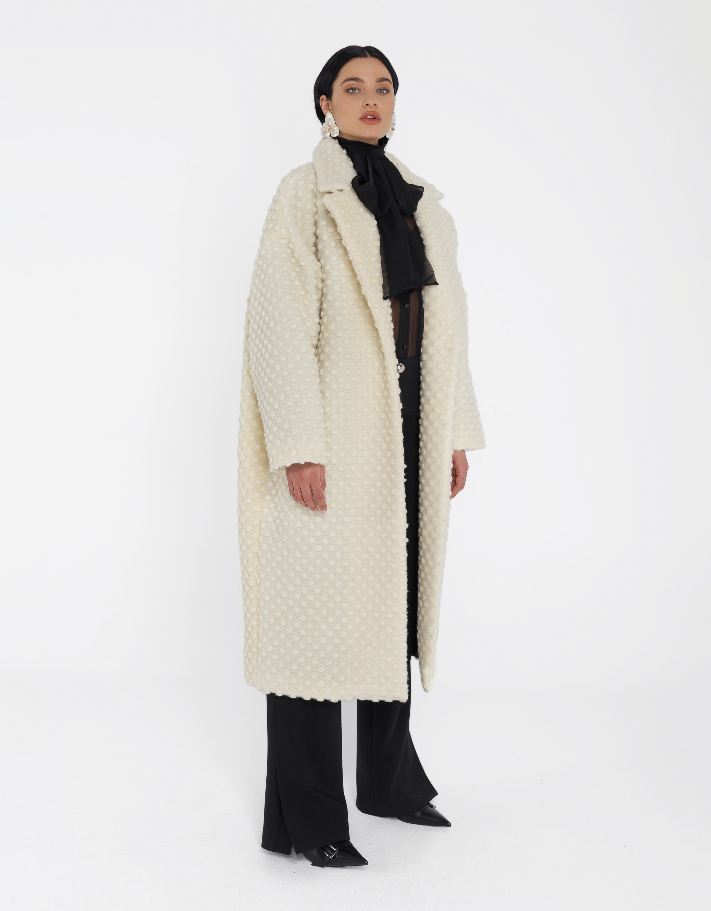 Palton oversized din lana groasa COLTRA